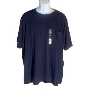 XERSION Men's Short Sleeve Crew Neck Polyester Dark Blue 2XL NWT